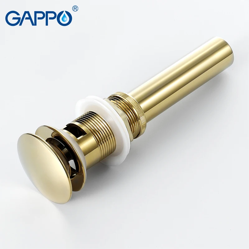GAPPO Drains Anti odor bathroom Lavatory Sink Pop Up gold sink stopper