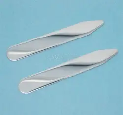 Stainless steel Collar Stays Shirt Metal Men's Business Blouse 7cm
