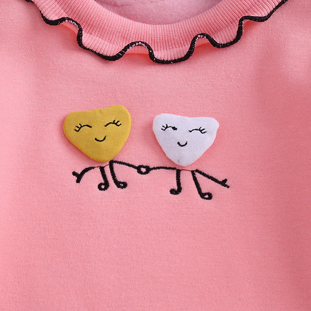 Трехмерные свитера для маленьких девочек с надписью love smile детские на зиму