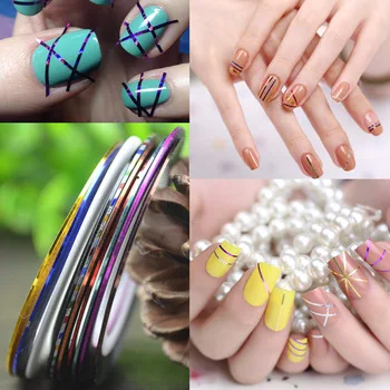 ZKO 1mm Optional Nail Striping Tape Line For Nails Decorations Diy Nail Art Self-Adhesive Decal Tools