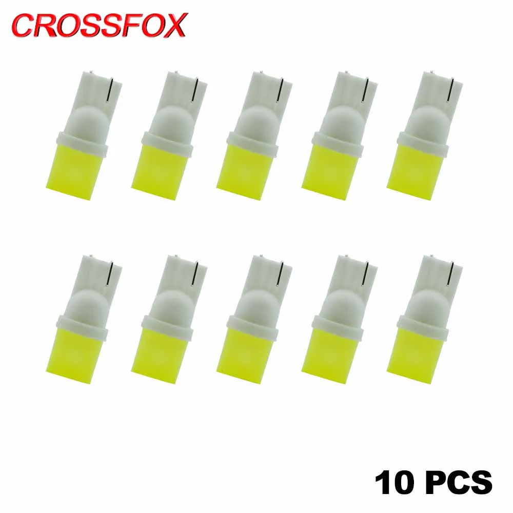 

CROSSFOX Auto 10pcs Car Accessories T10 LED Car Styling W5W 194 3D Reading Dome Door Instrument Lights Trunk Lamp Universal