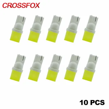 

CROSSFOX Auto 10pcs Car Accessories T10 LED Car Styling W5W 194 3D Reading Dome Door Instrument Lights Trunk Lamp Universal