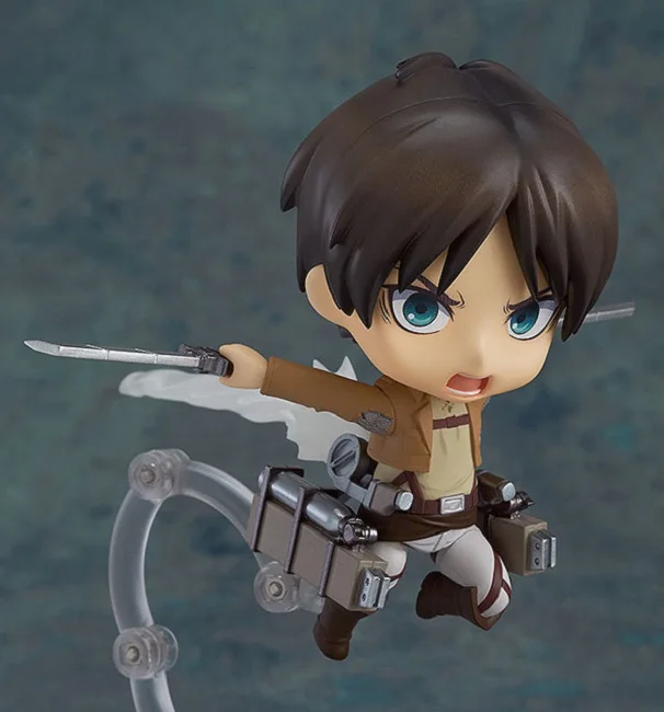 Nendoroid атака на Титанов Shingeki no Kyojin Скаутинг Легион Леви риваиль 390 Эрен 375 ПВХ фигурка Модель Коллекция игрушек