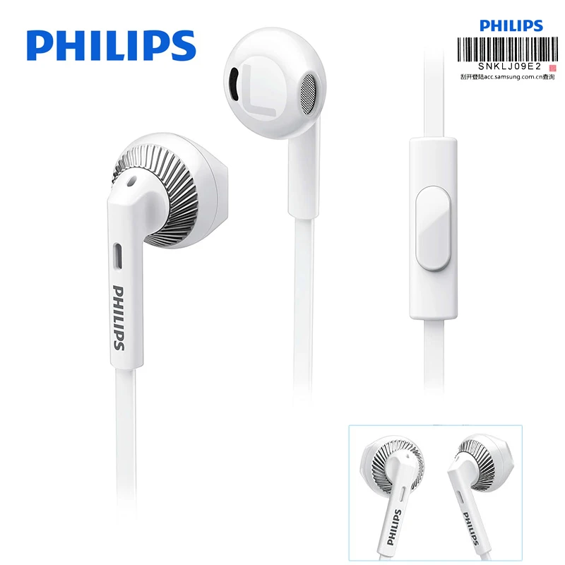 Проводные Наушники Philips SHE3205 с микрофоном колонка поддержкой компьютера Ipad MP4