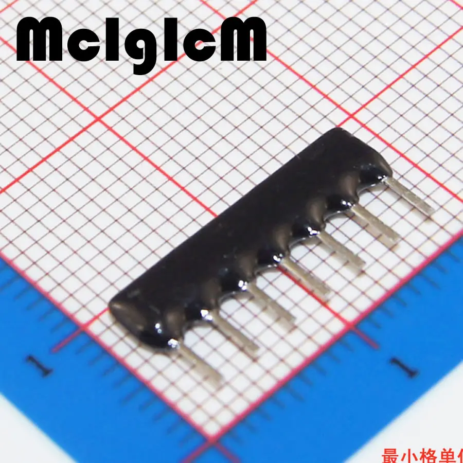 MCIGICM 10 шт. DIP exclusion сетевой резистор массив 7pin 1K 2K 4 7 K 10K 220K Ом|network resistor|resistor array10k ohm |