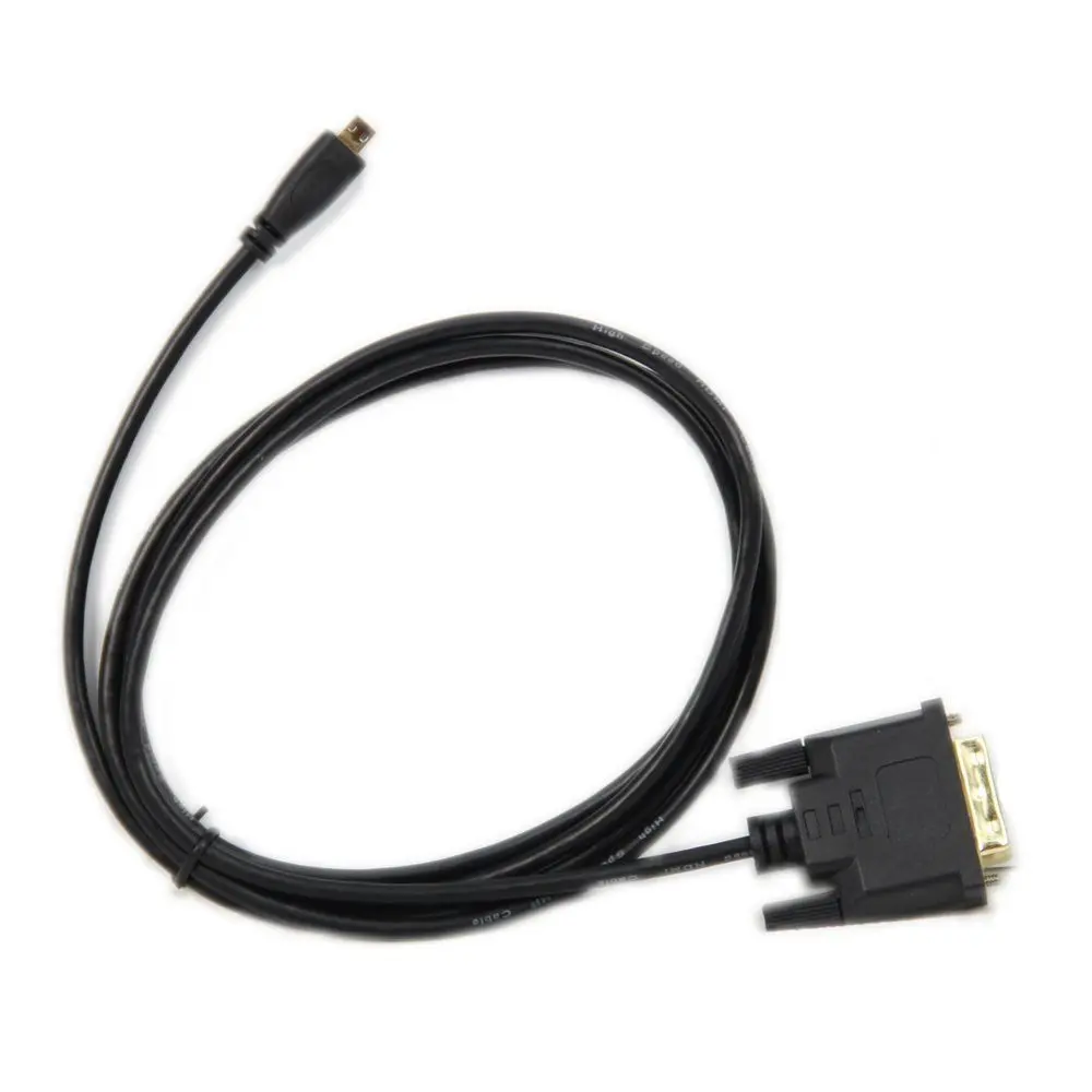 Микро кабель HDMI-DVI высокое качество 3 фута 1 м, 1,8 м DVI-D 24+ 1 DVI кабель папа-папа для монитора ТВ