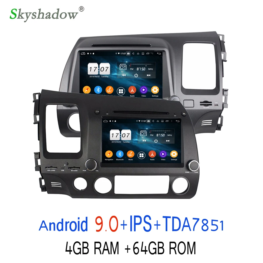 Excellent Android 9.0 64GB ROM Octa Core For Honda CIVIC 2006-2011 right left hand Car DVD Player GPS Glonass RDS Radio wifi 4G Bluetooth 0 Excellent Android 9.0 64GB ROM Octa Core For Honda CIVIC 2006-2011 right left hand Car DVD Player GPS Glonass RDS Radio wifi 4G Bluetooth 0