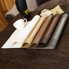 

YIHAO 45*30 Europe Diagonal Box Environmental Protection Placemat Western Food Insulation Mat Simple Table Mat Coaster Bowl Mat