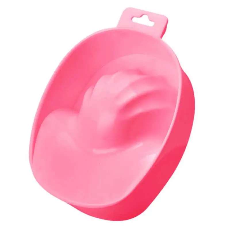 1 предмет Дизайн ногтей ручная стирка Remover замочить Пластик чаша ногтей Для ванной Маникюр Инструмент - Цвет: 02