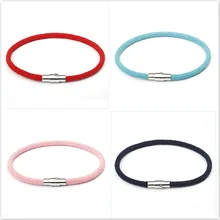 Новинка, классический стиль, мужские кожаные ID браслеты, простые, черные, нержавеющая сталь, кнопка, для влюбленных, аксессуары, ручная работа, ювелирные изделия, подарки