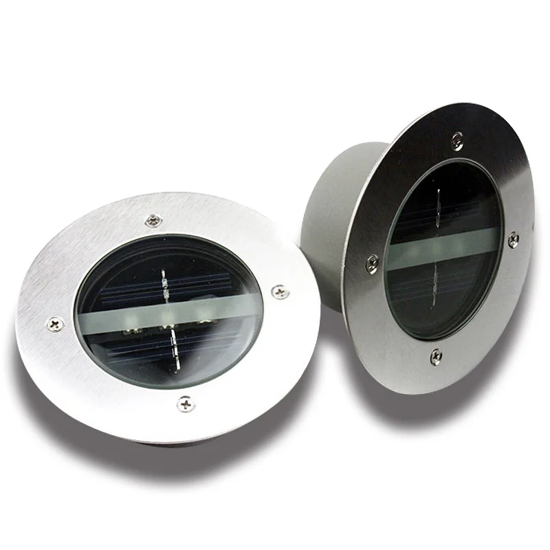 

Solar Powered Ground Light Waterproof Garden Lights 3 LED Buried Underground Lamps In Ground Recessed For Staircase Lighting
