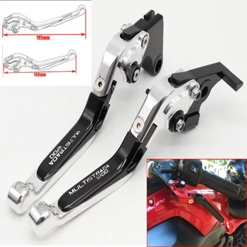 

Motorcycle CNC Adjustable Foldable brake Clutch Levers for Ducati MULTISTRADA 1200/S/GT 2010-2017 with Logo (MULTISTRADA 1200)