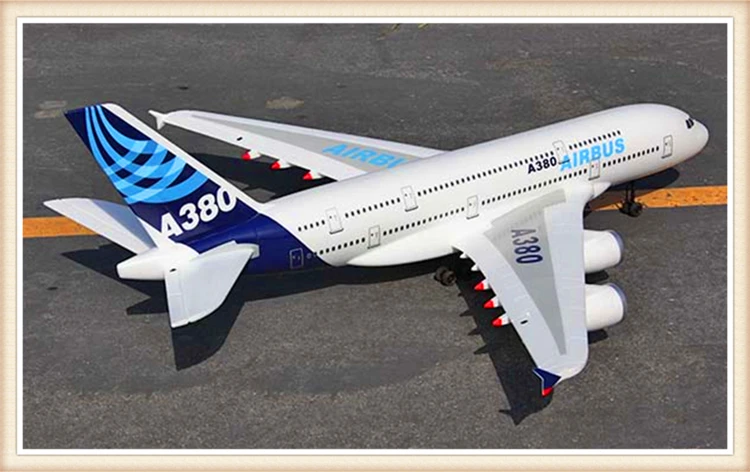 A380 Airbus RC игрушечный самолет с дистанционным управлением EPO фиксированное крыло с двойным воздуховодом, огромный самолет с воздушным судном