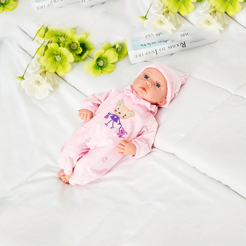 19 дюймов Reborn Baby Doll Силиконовые конечности хлопок тело мягкая резина Моделирование ручной работы Reborn игрушки для детей - Цвет: 3