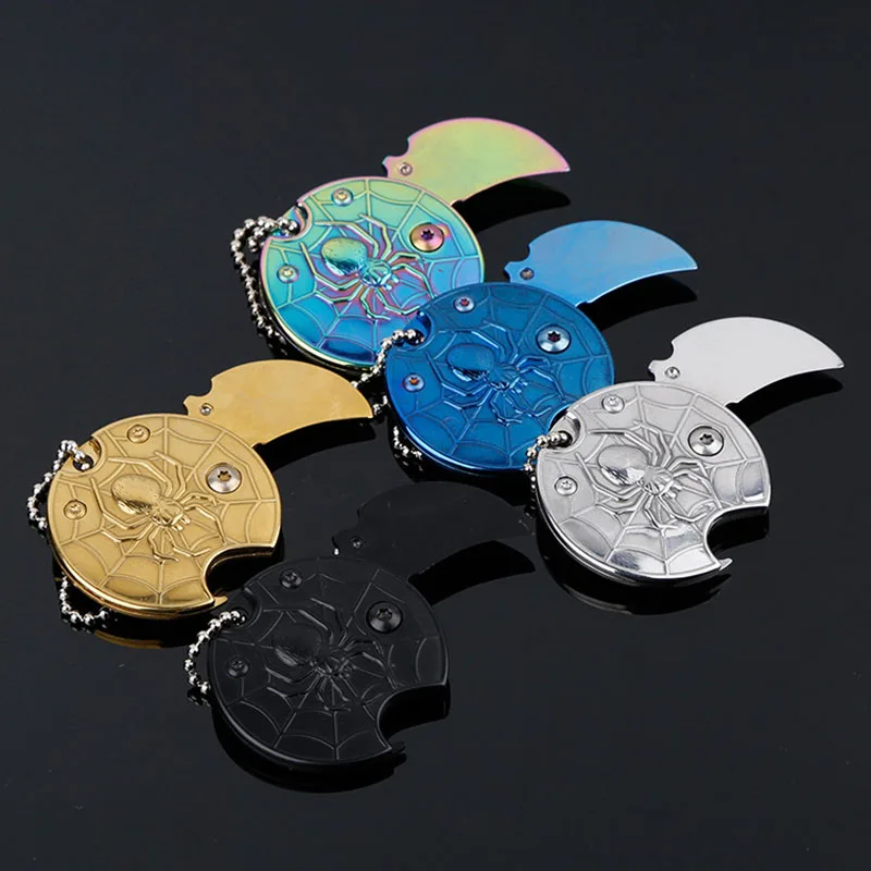 

Mini Portable Coin Knife EDC Tool Pocket folding knife Key Chain Gift Survival Karambit tactical Camping Hiking Outdoor Tools JC