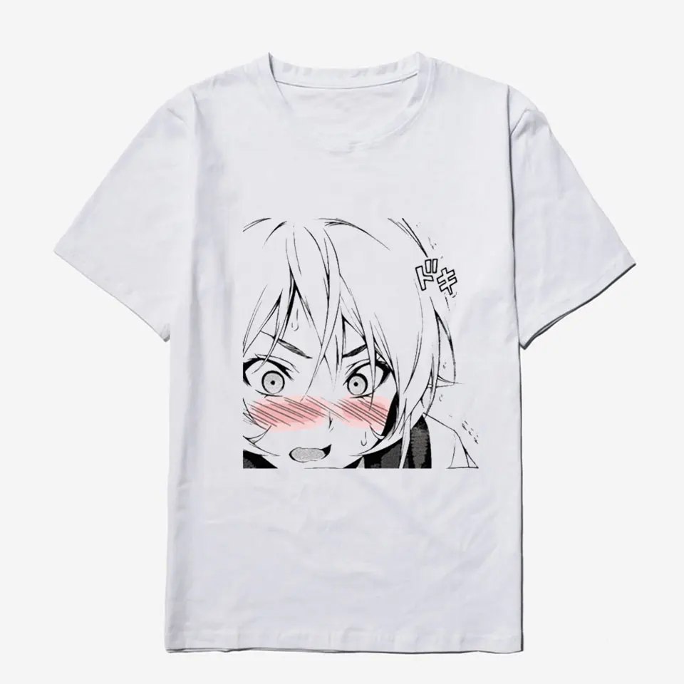 

LettBao ahegao Anime Mens Tshirts Summer Design Short Sleeve Casual Tops Harajuku High Quality Male Plus Size Men Clothes 2018