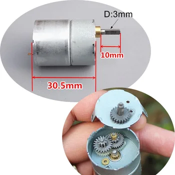 

1PCS 310 DC 6-12V Gear Box Motor 21-42 RPM Reduction motors reducer motor