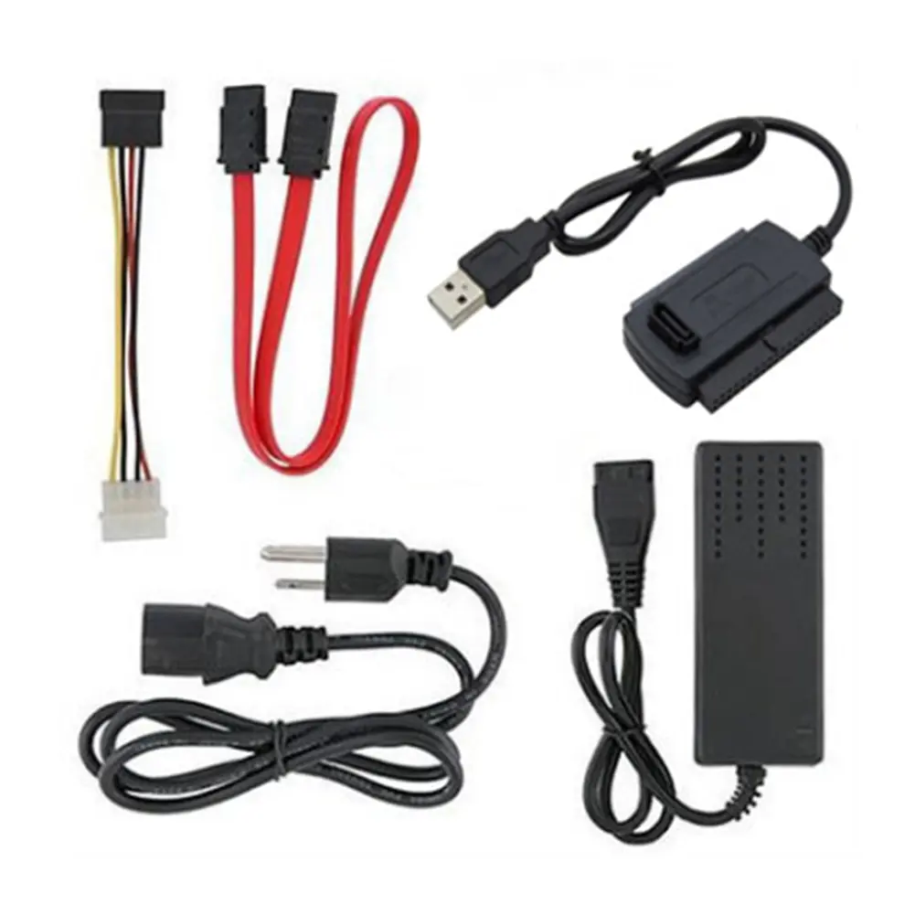 

Drive Connectors Data Kit cessories Computer Adapter Power Converter Cable USB To IDE/SATA 3 In 1