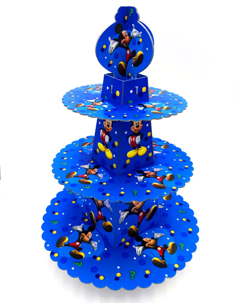 1SET/LOT MICKEY CAKE STAND THREE LAYERS MICKEY CAKE STAND BIRTHDAY
