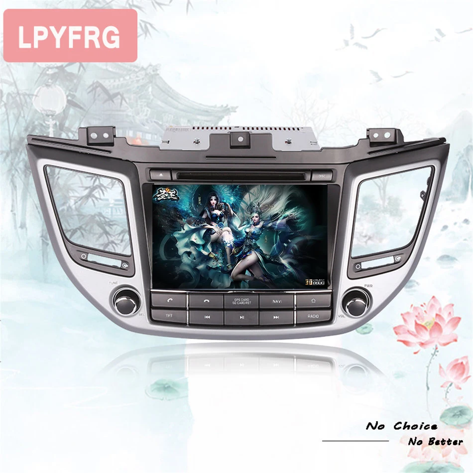 Best 2 Din 8" Car DVD Player Android 9.0 RAM 4GB for Hyundai tucson 2015 2016 2017 2018 Bluetooth GPS Navigation Radio System 4