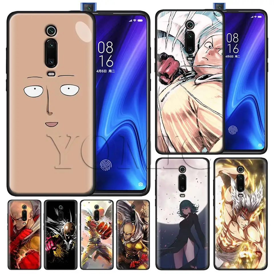 

ONE PUNCH MAN Anime Black Case for Xiaomi Redmi Note 7 7s K20 5 6 Pro Redmi 6 6 5 5Plus 4X S2 Y3 Silicone Soft Case