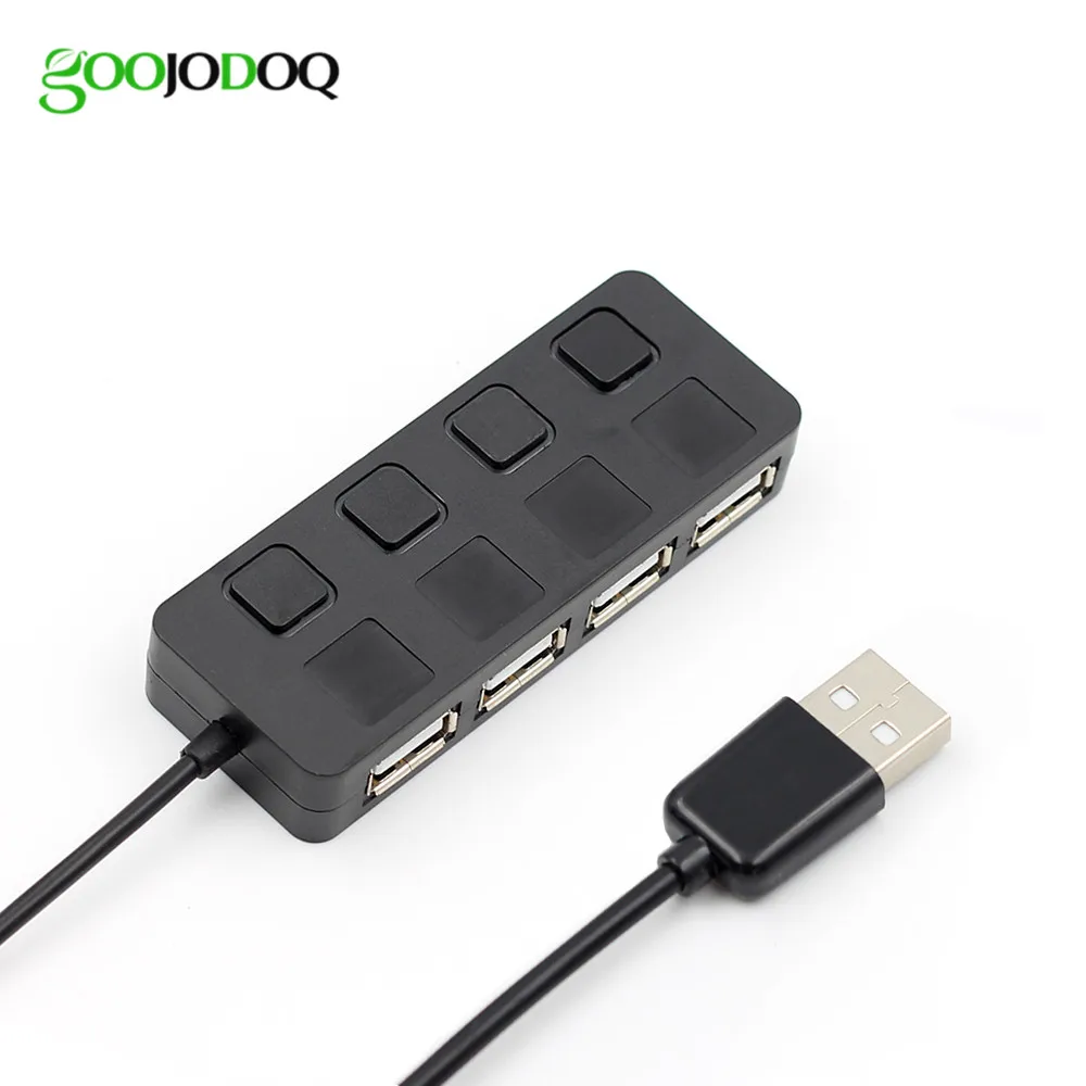 USB 2.0 Hub Splitter with Separate ON/OFF Switch Cable