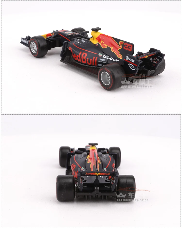 1:32 модель автомобиля из сплава для Red Bull F1 formula one с управлением на рулевом колесе переднее рулевое колесо игрушка для детей