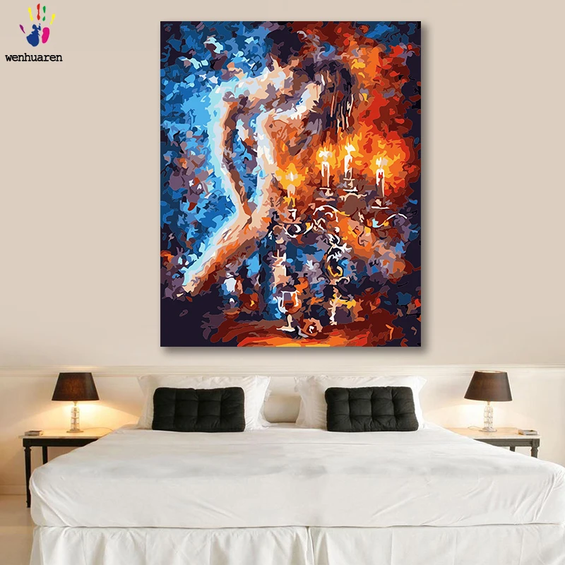 

DIY colorings pictures by numbers with colors Abstract body art Nude painting picture drawing painting by numbers framed Home