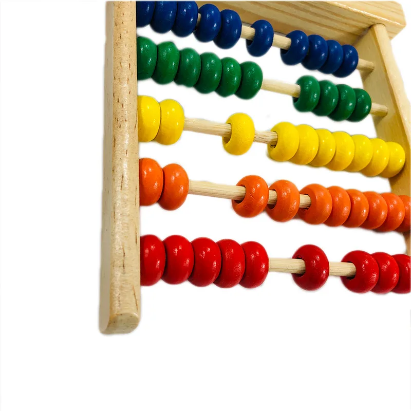 Деревянные Abacus Монтессори материалы Ранние развивающие игрушки для детей