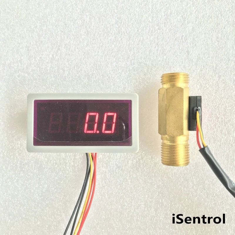 US208MA YF B3 1 25L/min Digital flow sensor Electronic Flow Meter and Alarmer Flow Rate Display