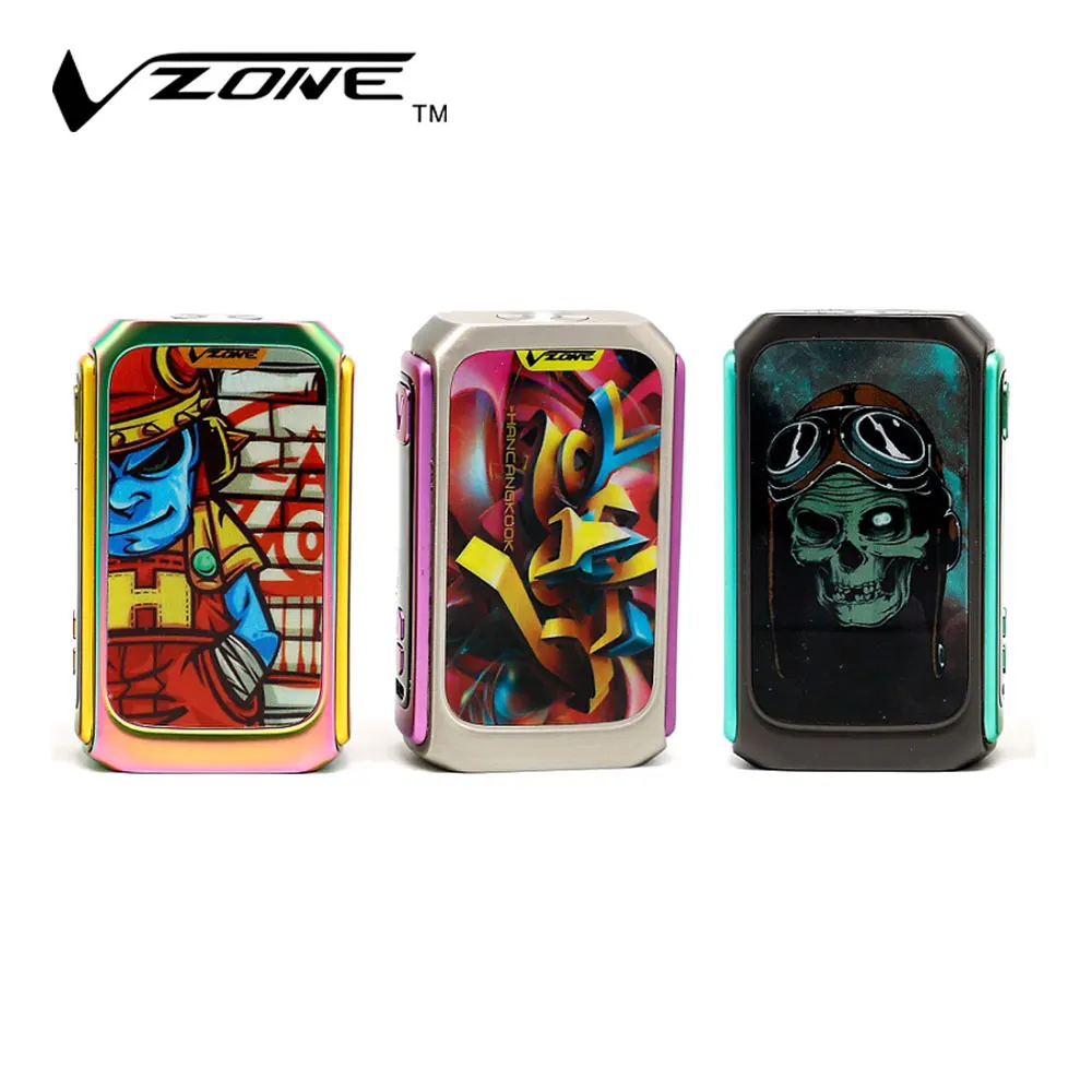 

Original 220W Vzone Graffiti TC Box MOD with 0.96-inch OLED Display & Advanced HW Board 1.0 Chipset No 18650 Battery E-cig Mod