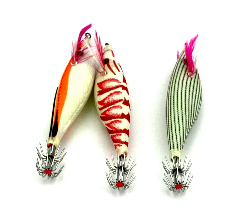 10pcs Cuttlefish Squid Hook Isca Artificial Fishing Lures Squid Jigs