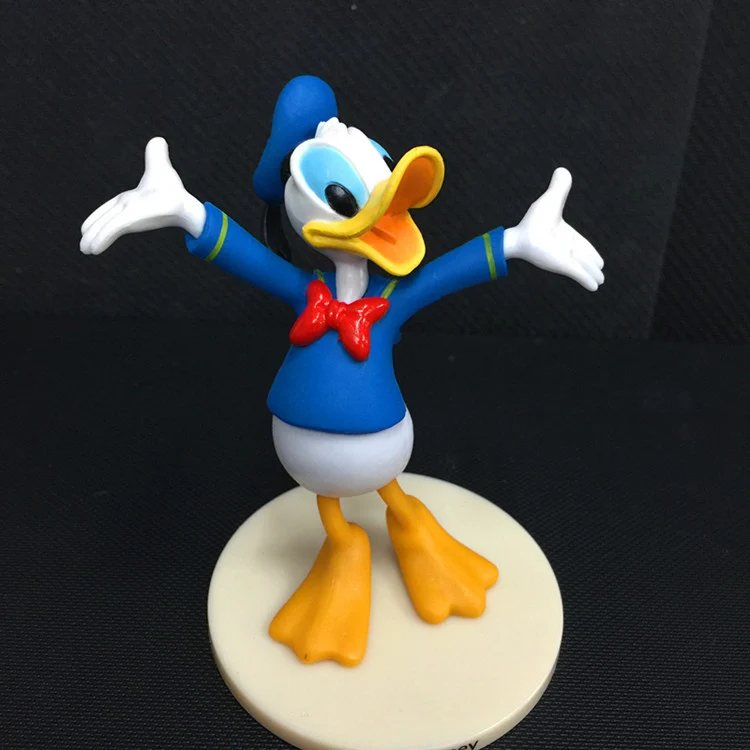 Cena Disney zabawki 6 sztuk zestaw 7 9cm Mickey Minnie Mouse kaczor donald Pluto Goofy pcv model postaci lalki zabawka dla dziecka prezent na boże narodzenie
