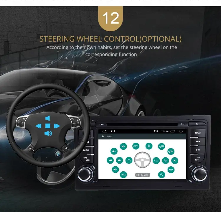 Top LJDA 2 Din Android 9.0 Car Radio For Audi A4 S4 RS4 2GB RAM Car Multimedia Headunit Stereo Auto Audio GPS DVD VIDEO IPS Screen 14