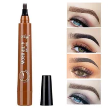 Microblading карандаш для бровей водонепроницаемый вилка кончик бровей Карандаш для татуировки длительный Профессиональный тонкий эскиз жидкий карандаш для бровей