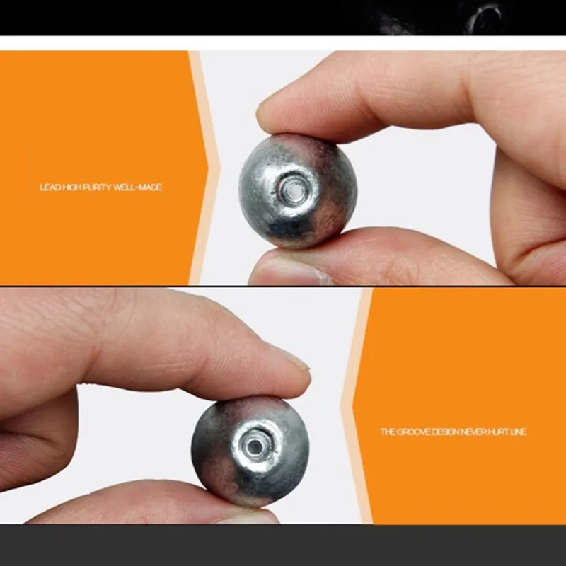 0.4g-5g 10 Sizes Lead pendant lead fall for fishing Increased fish net lead sinker lead pendant for fishing net network  YW-232