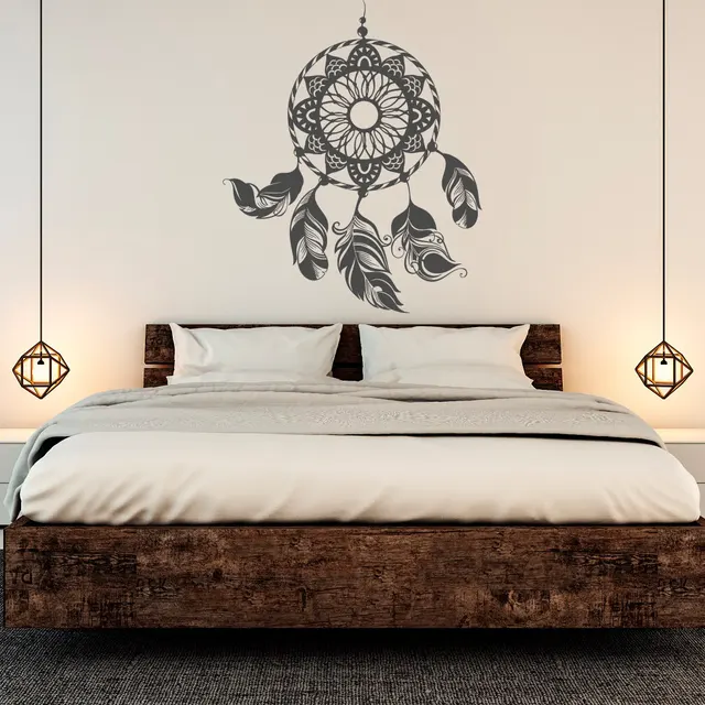 dreamcatcher decal dream catcher wall sticker feather wall decal