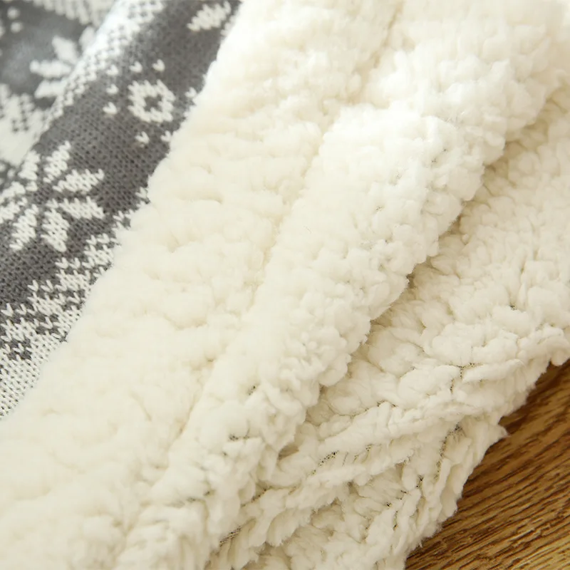 Овчина большой теплый толстый Сова Рождество Лось пледы одеяло покрывало двусторонний пушистый плед на sof/кровать диване покрывало