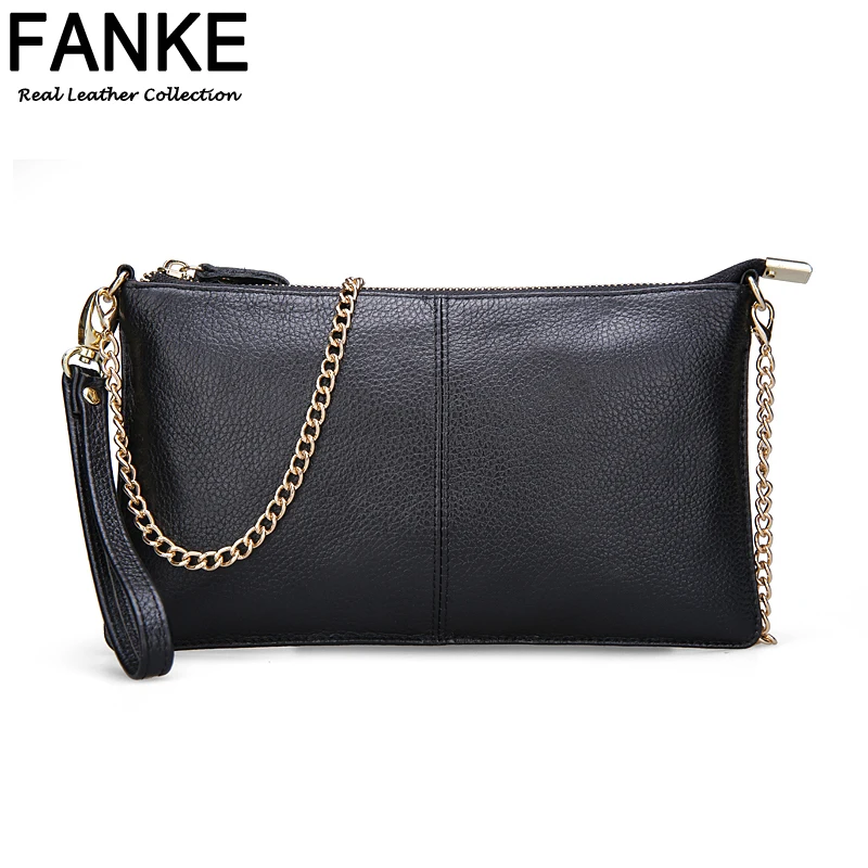  Women Bags 2016 Designer Handbags High Quality 100% First Layer Cowhide Chain Women's Genuine Leather Day Clutches Messenger Bag 