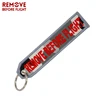 Remove Before Flight Key Chain Chaveiro Red Embroidery Keychain Ring for Aviation Gifts OEM Key Ring Jewelry Luggage Tag Key Fob ► Photo 3/6