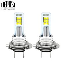 Buy 2x H7 Led Fog Lamp Bulb DRL Auto Car Motor Truck Driving Daytime Running Light LED Bulbs 3030 12SMD 12V 24V for Cars White 12W Free Shipping