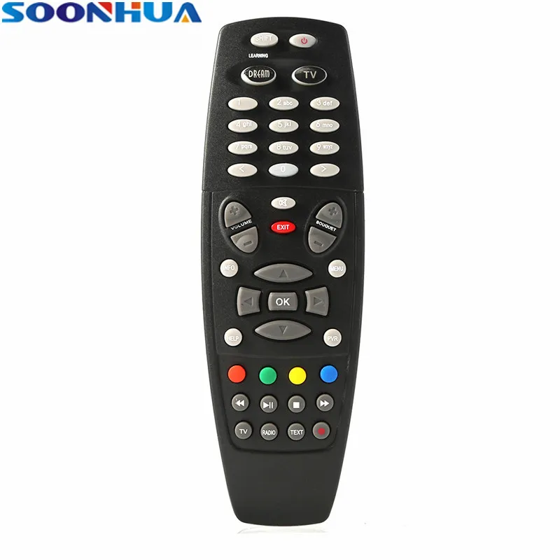 

SOONHUA Portable Universal Digital IR Remote Control 2 AAA Batteries Replacement Controller For DM800HD DM500HD Cable Receiver