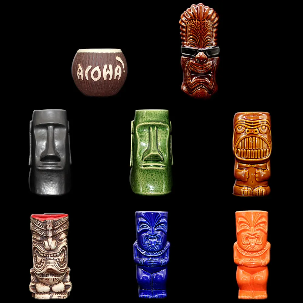 Tiki bar tiki кружка keller Гавайские Коктейльные стеклянные керамические кружки для