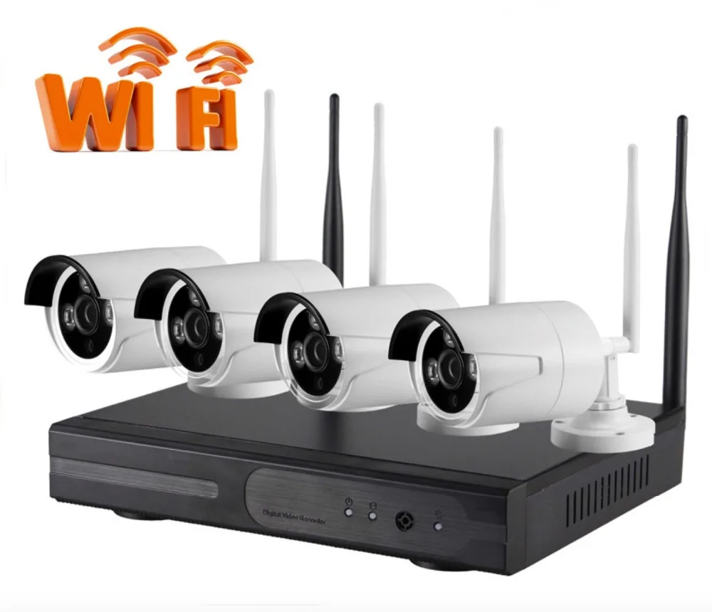 1 3MP Plug and Play Wireless NVR Kit P2P 720P HD font b Outdoor b font