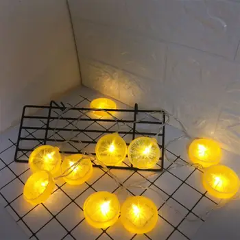 

2/3/4/5M Lemon Shape String LED Lights Decoration Fairy Light Battery Operated Waterproof Star Copper Wire Lamp Christmas Decor