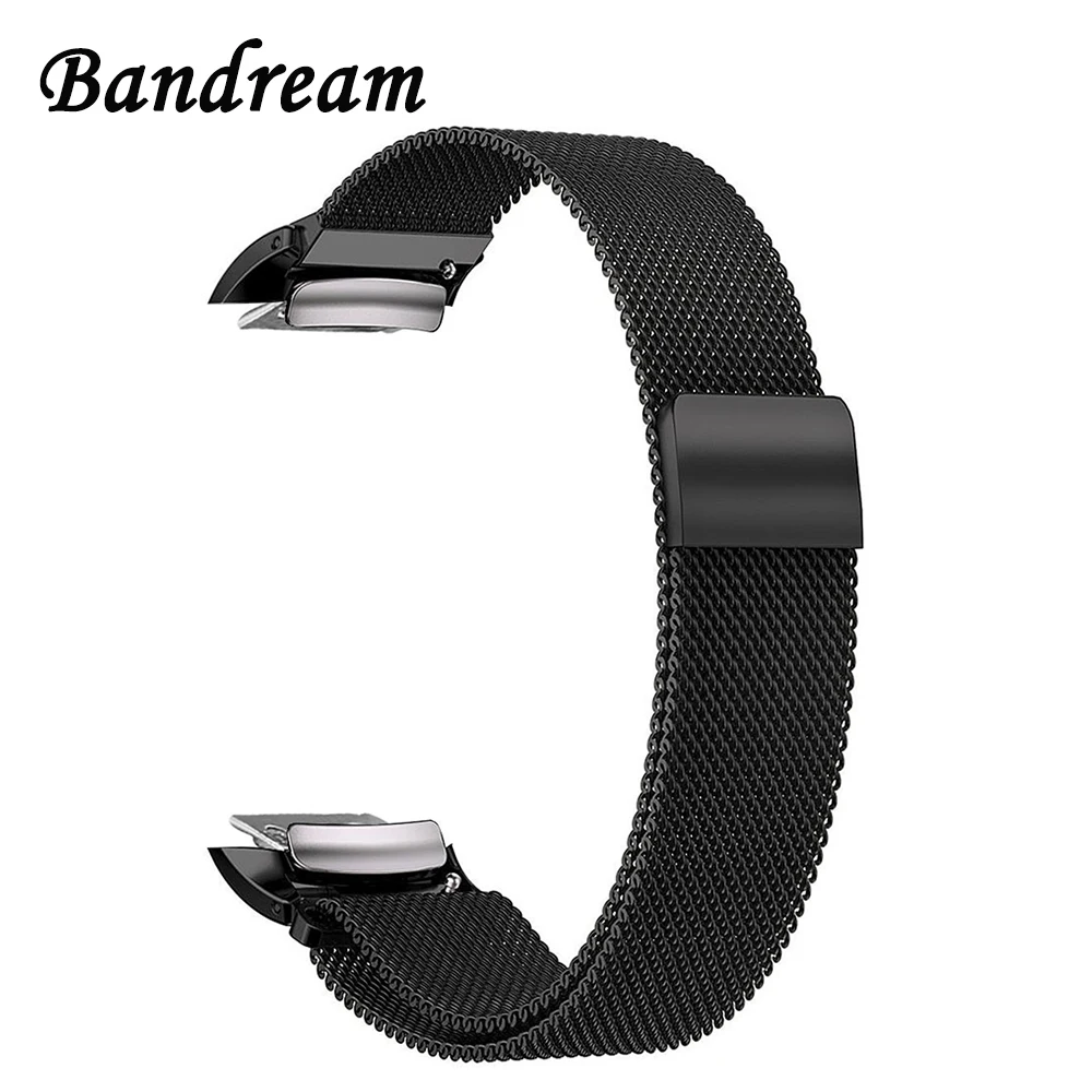 Milanese Loop Watchband + Adapters for Samsung Gear Fit 2 SM R360 Smart