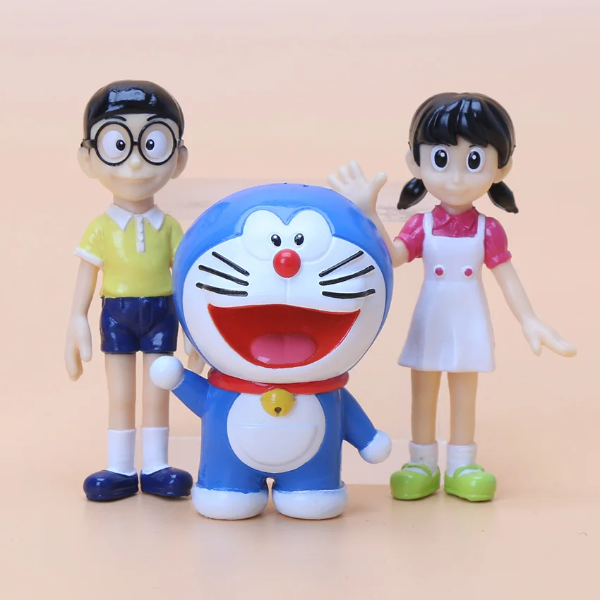 5 шт./компл. Doraemon фигурки Nobita Sizuka Takeshi пвх фигурки куклы игрушки 5-7 см мини-игрушки коллекционная модель, подарок для детей