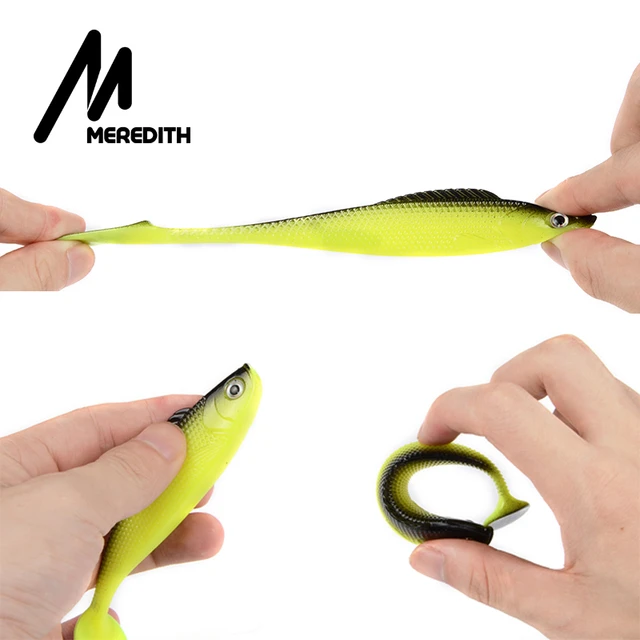 MEREDITH Trout 3D Fish Lifelike Lures 10PCS/lot 13g/110mm Hot Model Fishing  Soft Lures - AliExpress