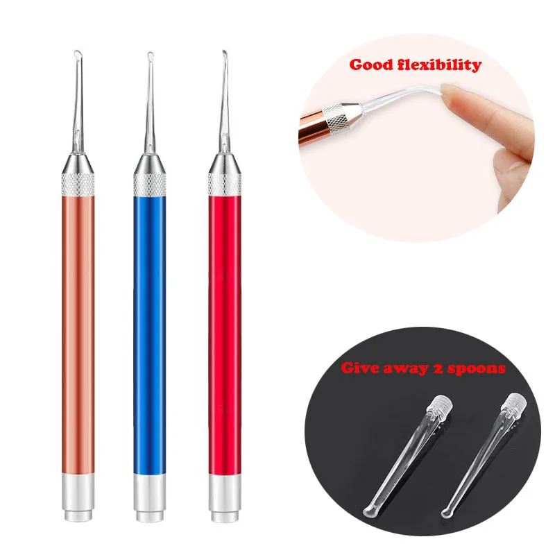 1PC Visual Ear Spoon Cleaner Led Earpick Earwax Cleaning Tool Wax Removal Flashlight Earpick For Children The Elderly Ear Care