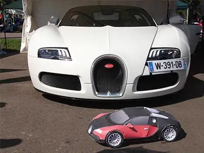 3D бумажная модель супер-Большой ткани спортивный автомобиль DIY Бумажная модель оригами